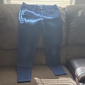 PAIGE Women's Dark Blue Skinny Jeans